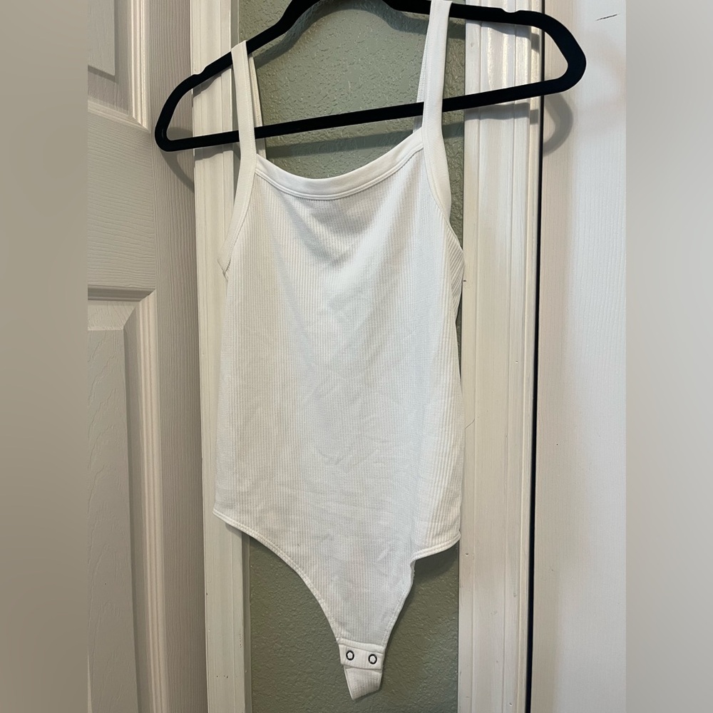 NEW SO Cream Ribbed Bodysuit